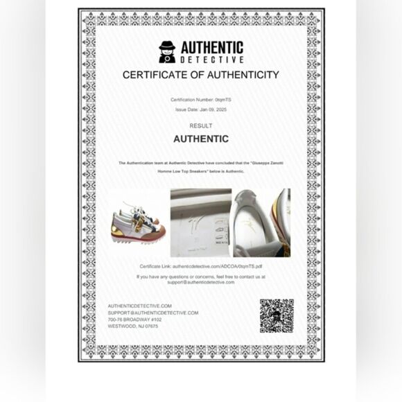 Giuseppe Zanotti Light Academia Maximalist Homme Low Top Sneakers - Picture 12 of 12